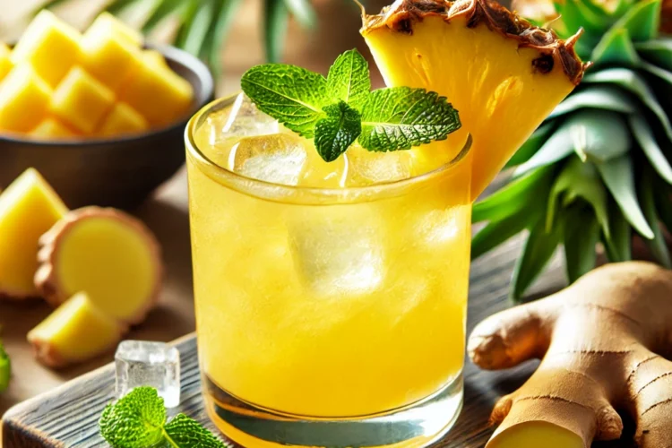 Jus Ananas Gingembre au Thermomix : Recette Santé et Énergie