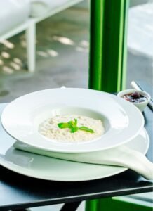 risotto aux courgettes réalisé au Thermomix