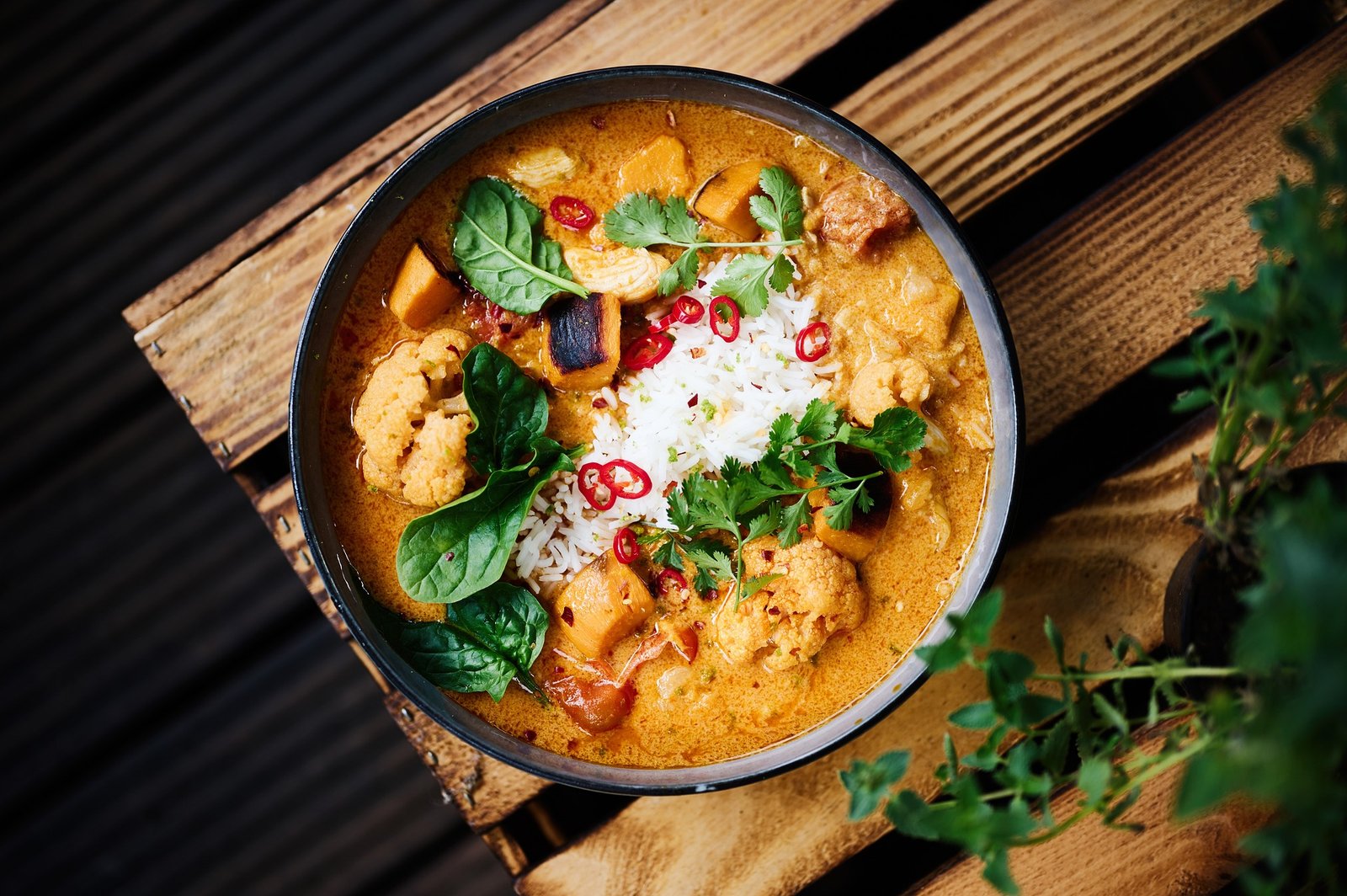 Curry de courgettes au lait de coco