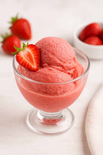 thermomix glace fraise