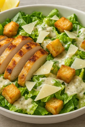 plat recette salade cesar thermomix