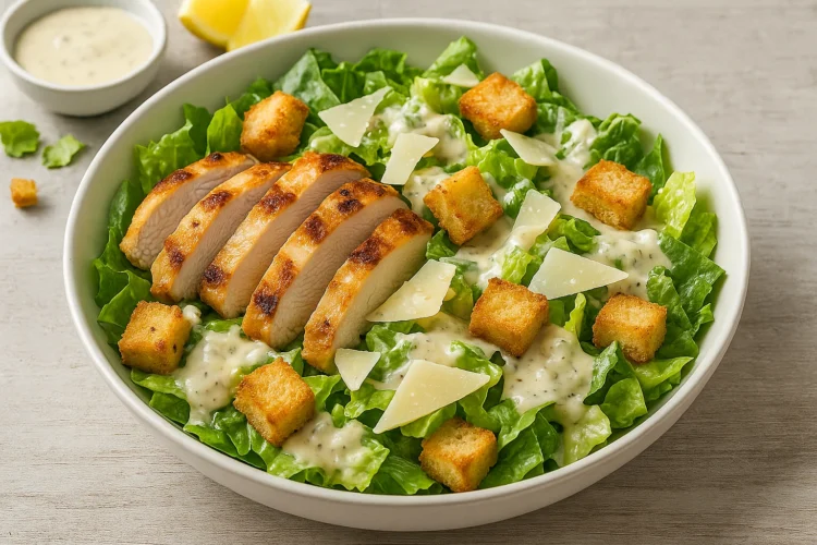 plat recette salade cesar thermomix