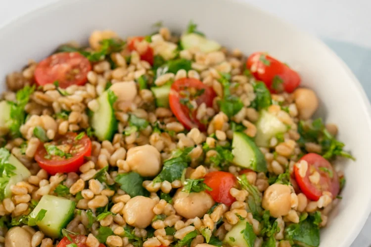 taboulé de farro préparé au Thermomix